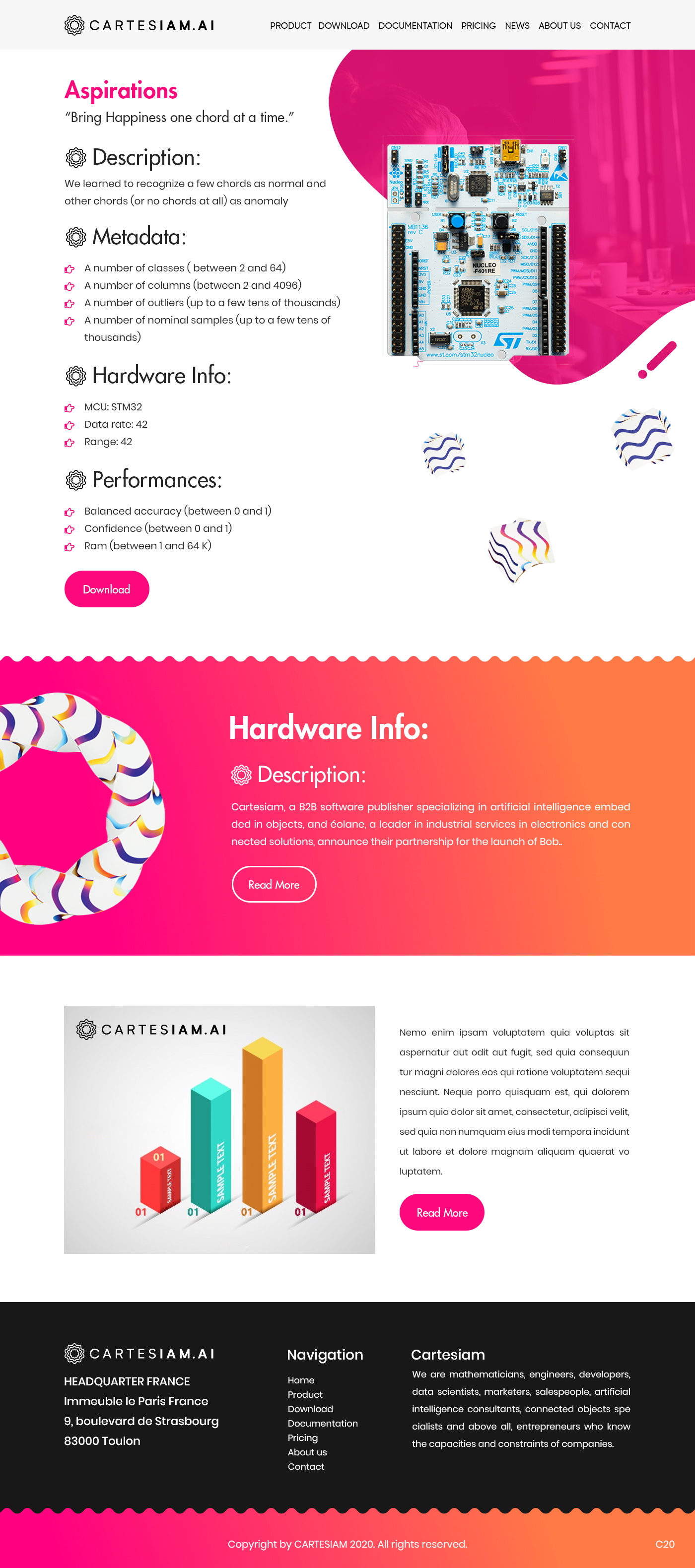Web Design by pb for Cartesiam | Design #24685567