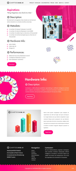 Web Design by pb for Cartesiam | Design: #24685567