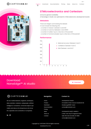 Web Design by pb for Cartesiam | Design: #24686530