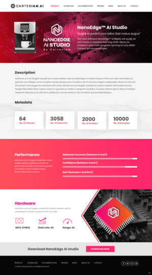 Web Design by pb for Cartesiam | Design: #24698390