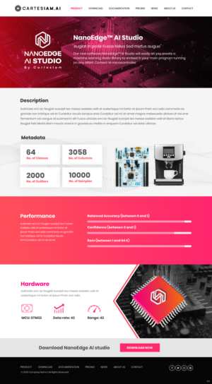 Web Design by pb for Cartesiam | Design: #24698391