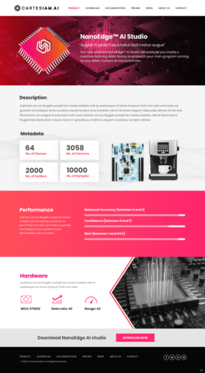 Web Design by pb for Cartesiam | Design: #24727924