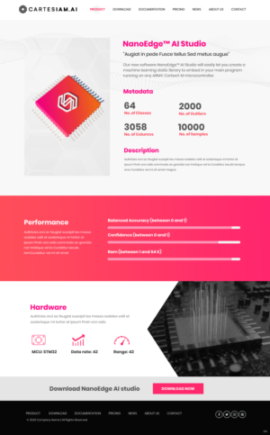 Web Design by pb for Cartesiam | Design: #24736436