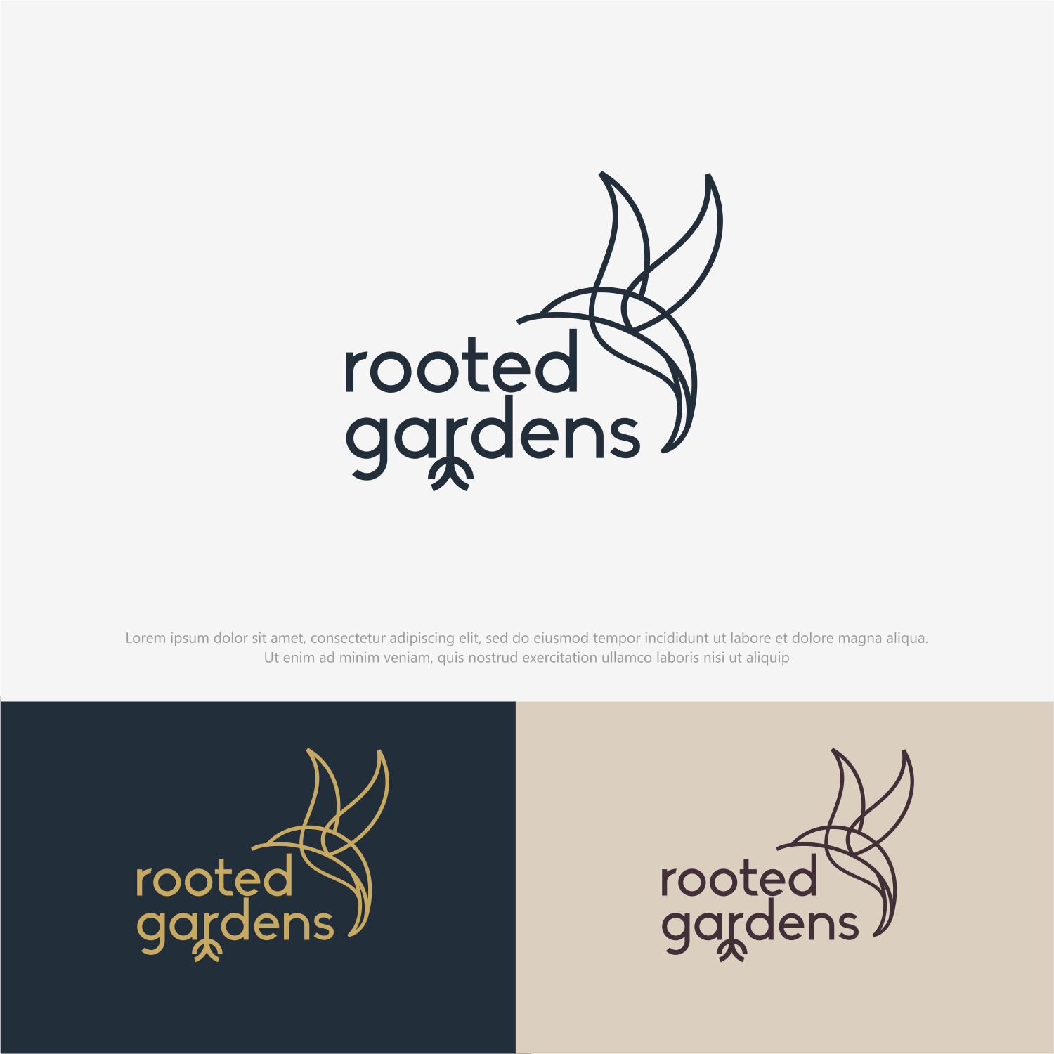 Logo Design by ThiagoB for Rooted Gardens | Design #24667639