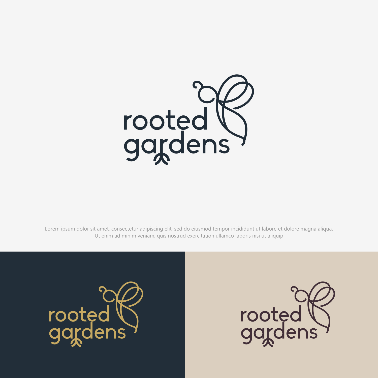 Diseño de Logo por ThiagoB para Rooted Gardens | Diseño #24673259