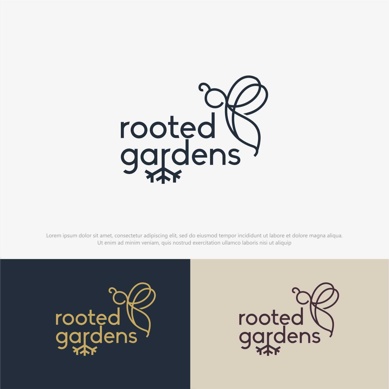 Diseño de Logo por ThiagoB para Rooted Gardens | Diseño #24719364