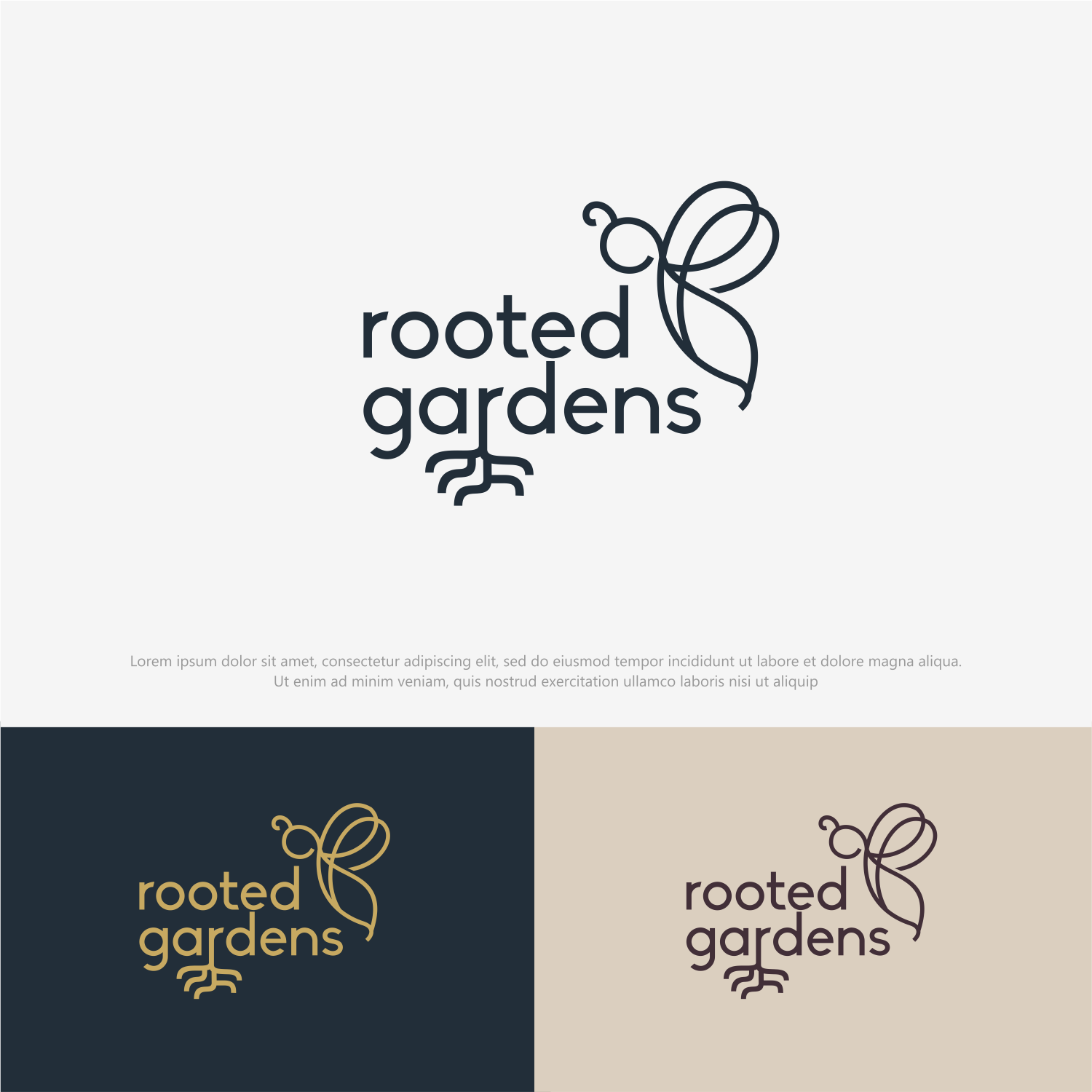 Diseño de Logo por ThiagoB para Rooted Gardens | Diseño #24719365