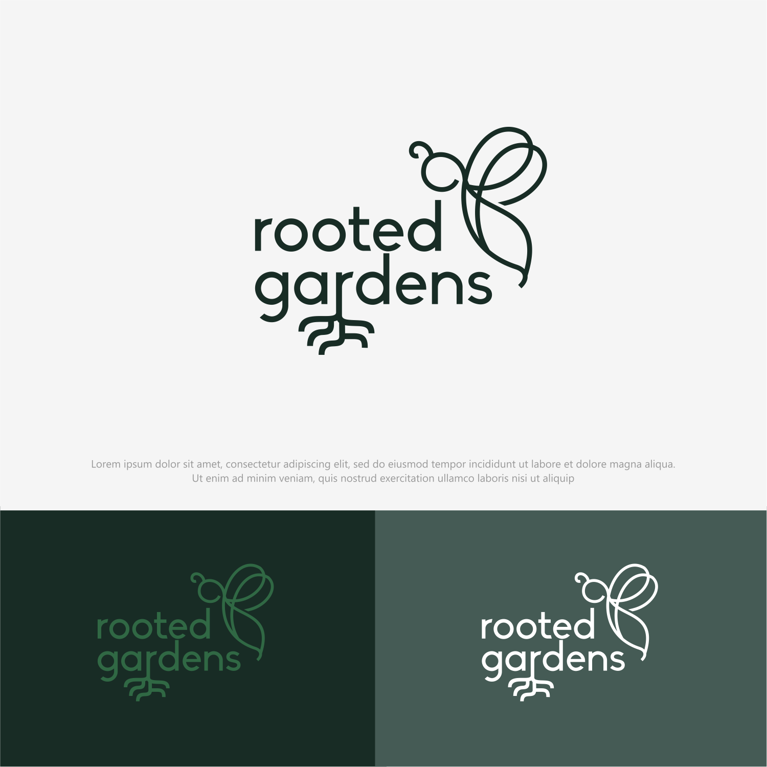 Diseño de Logo por ThiagoB para Rooted Gardens | Diseño #24739633