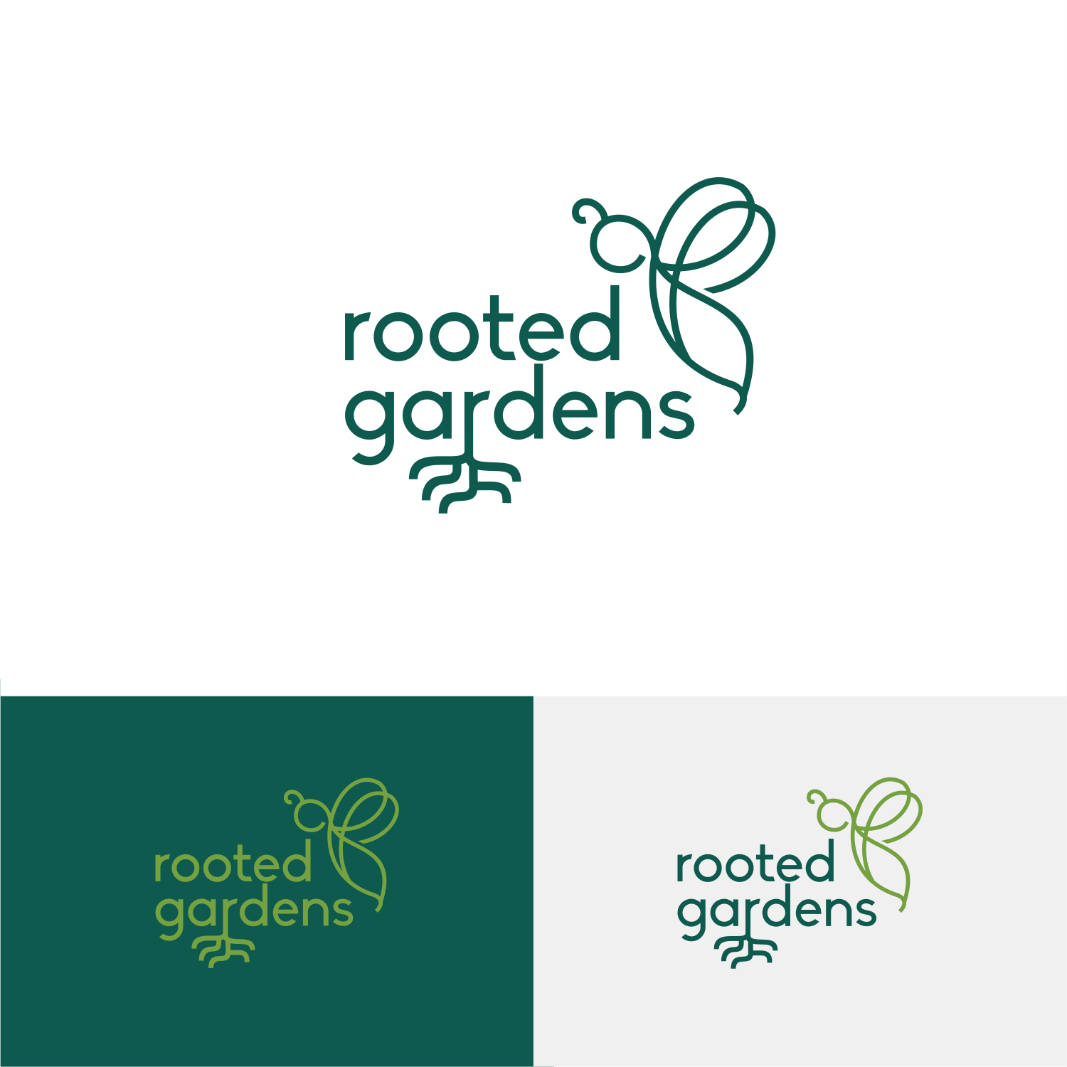 Logo Design by ThiagoB for Rooted Gardens | Design #24746779