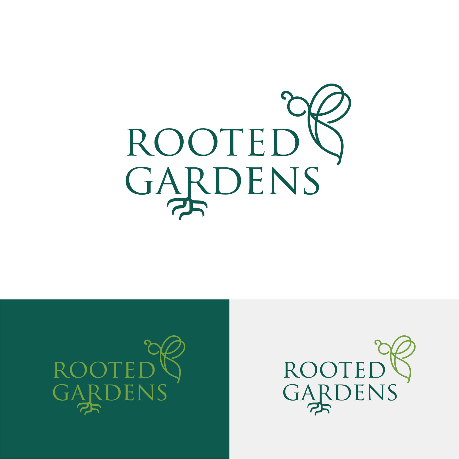 Logo Design by ThiagoB for Rooted Gardens | Design #24791709