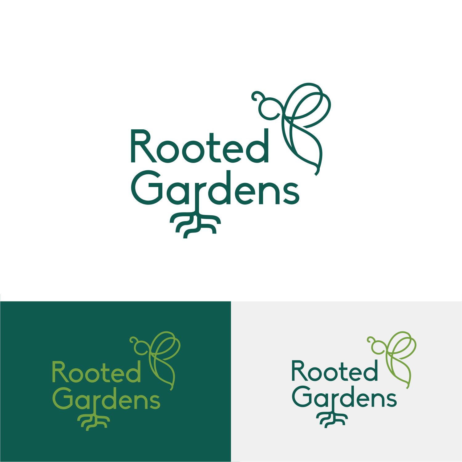 Logo Design by ThiagoB for Rooted Gardens | Design #24791711
