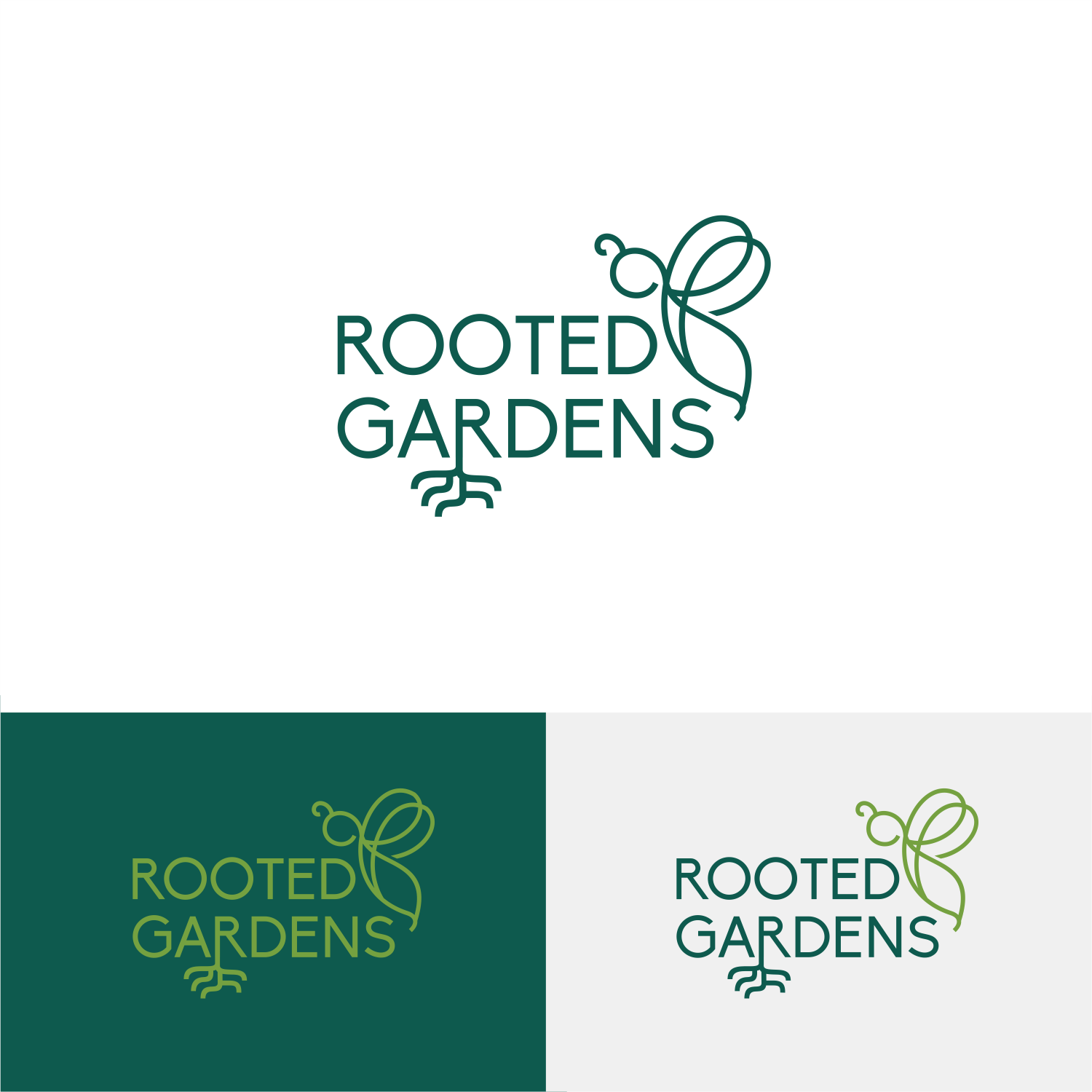 Diseño de Logo por ThiagoB para Rooted Gardens | Diseño #24791733
