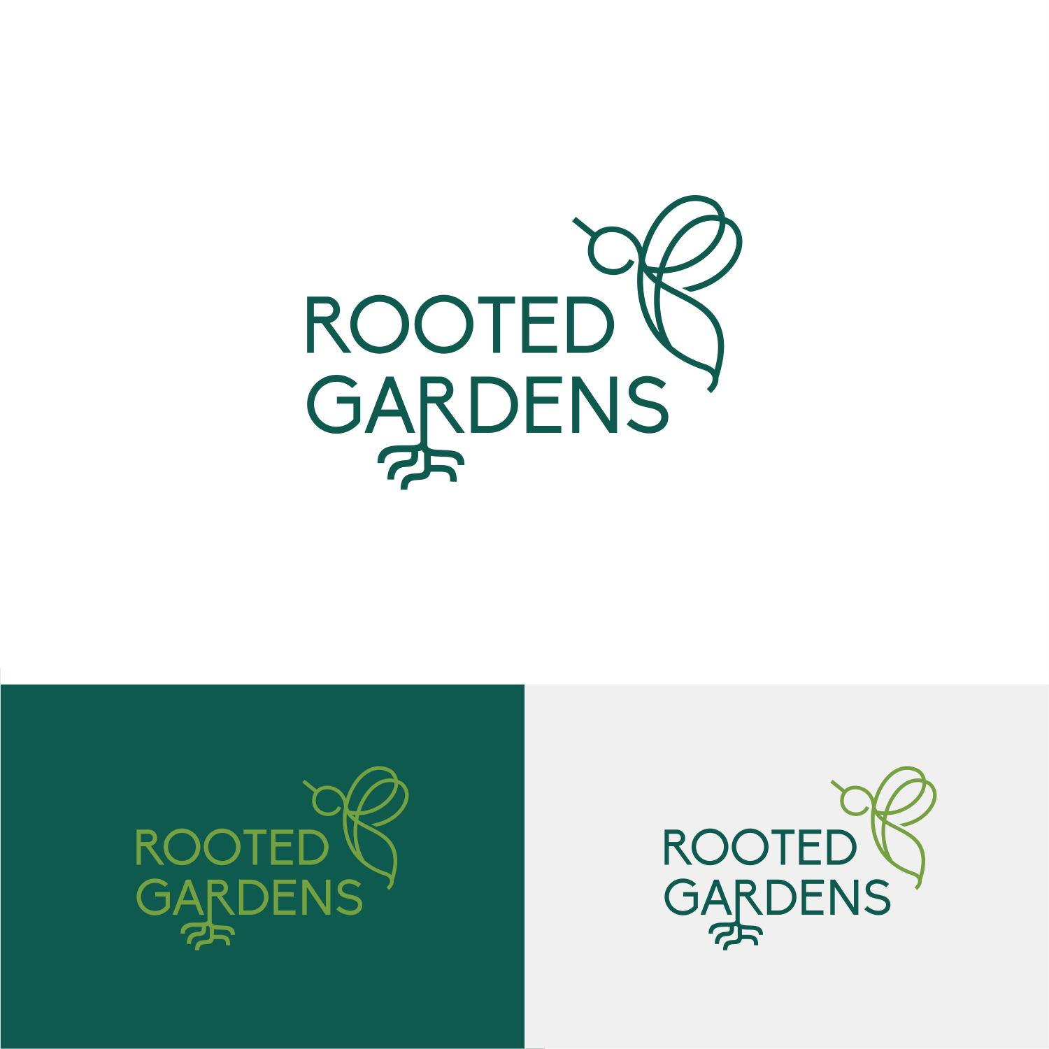 Diseño de Logo por ThiagoB para Rooted Gardens | Diseño #24839382