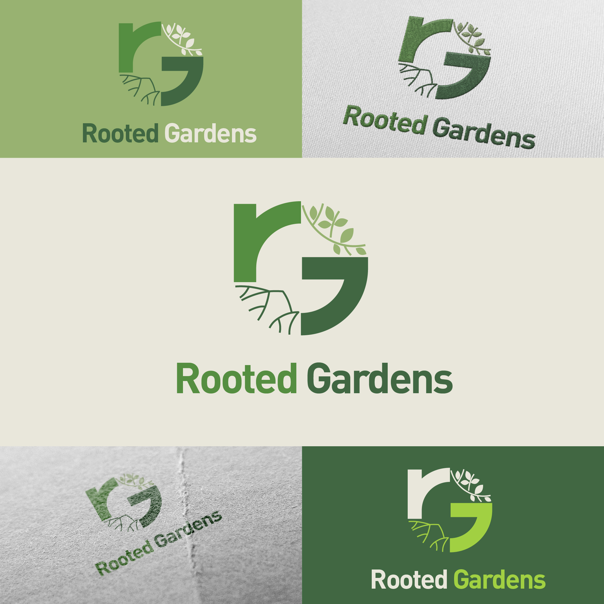 Diseño de Logo por ileanalp para Rooted Gardens | Diseño #24666598
