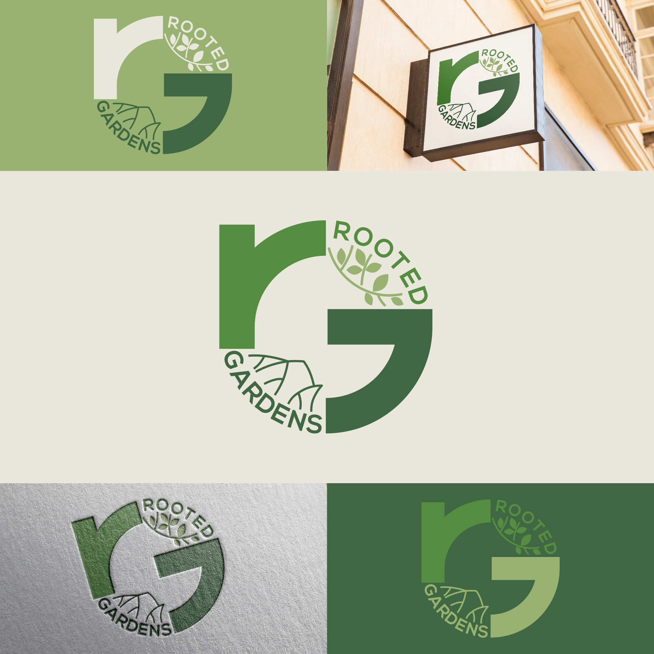 Diseño de Logo por ileanalp para Rooted Gardens | Diseño #24666815