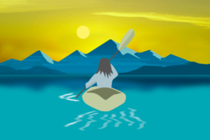 GIF Illustration: Women Rowing North | Graphic Design by Wally_F