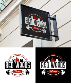 Red Woods Fitness | Logo Design by ACK Design