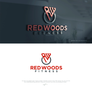 Red Woods Fitness | Logo Design by Mono.co
