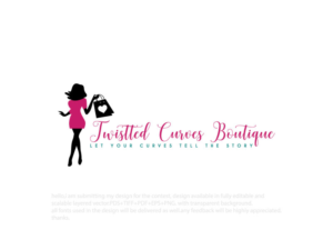 Twistted Curves Boutique | Logo Design by adnan001 2