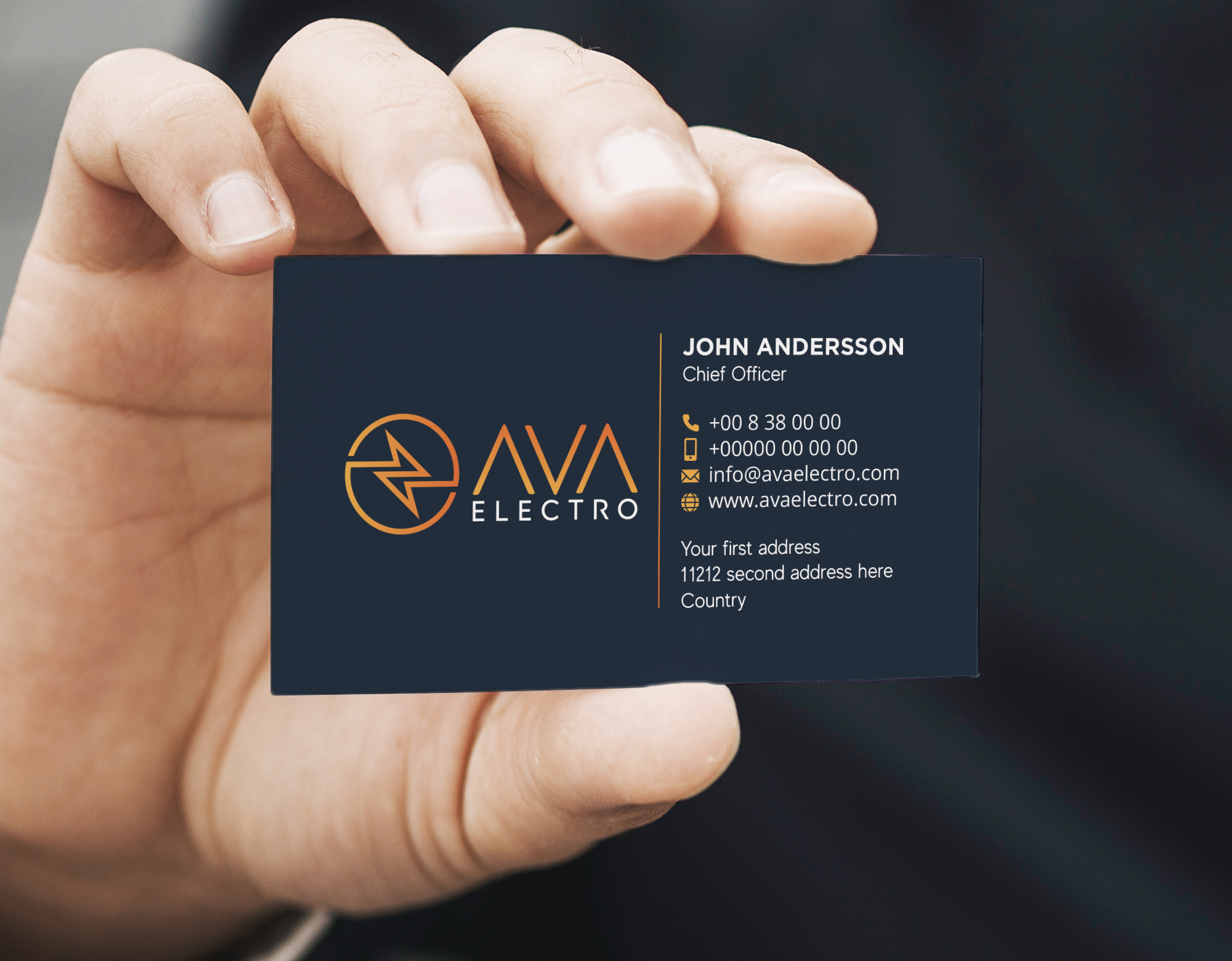 Design de Carte de Visite par Verified artistry pour AVA Electro AB | Design #24663033