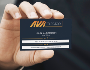 Design de Carte de Visite par Verified artistry pour AVA Electro AB | Design : #24663035
