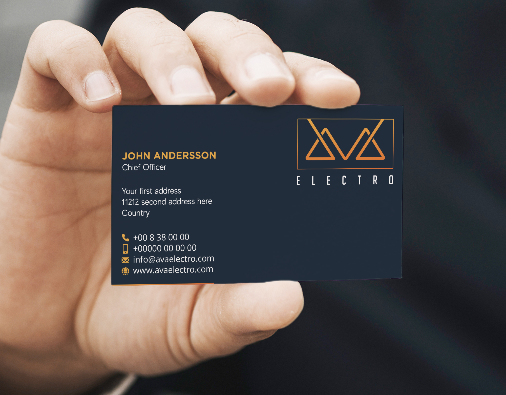 Design de Carte de Visite par Verified artistry pour AVA Electro AB | Design #24663036