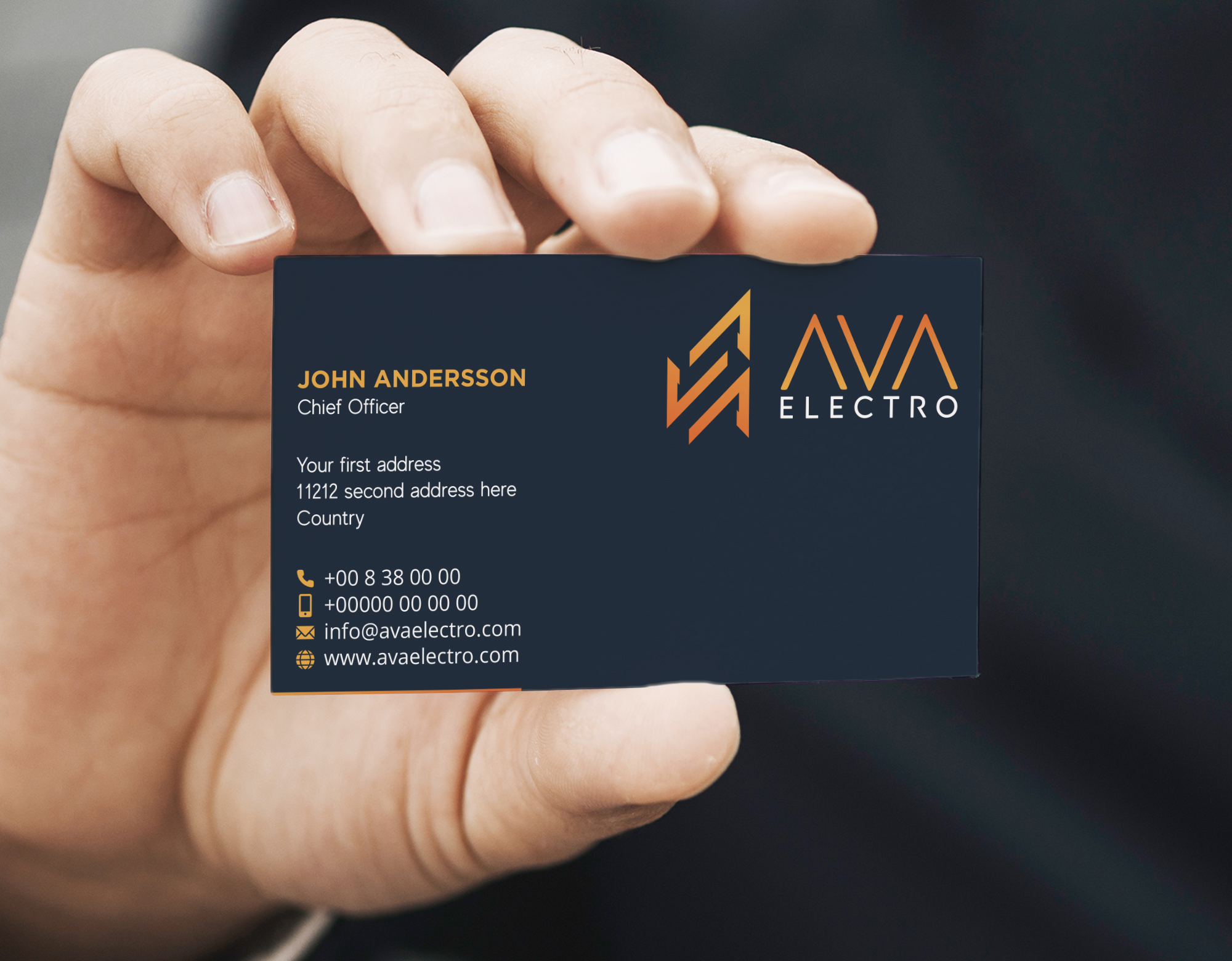 Design de Carte de Visite par Verified artistry pour AVA Electro AB | Design #24663038