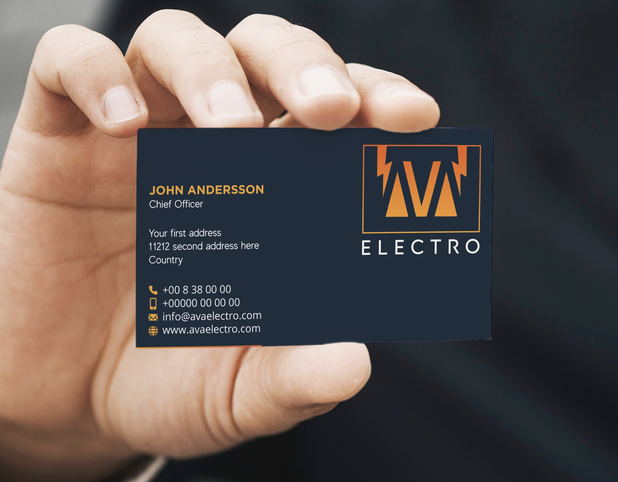 Design de Carte de Visite par Verified artistry pour AVA Electro AB | Design #24663042