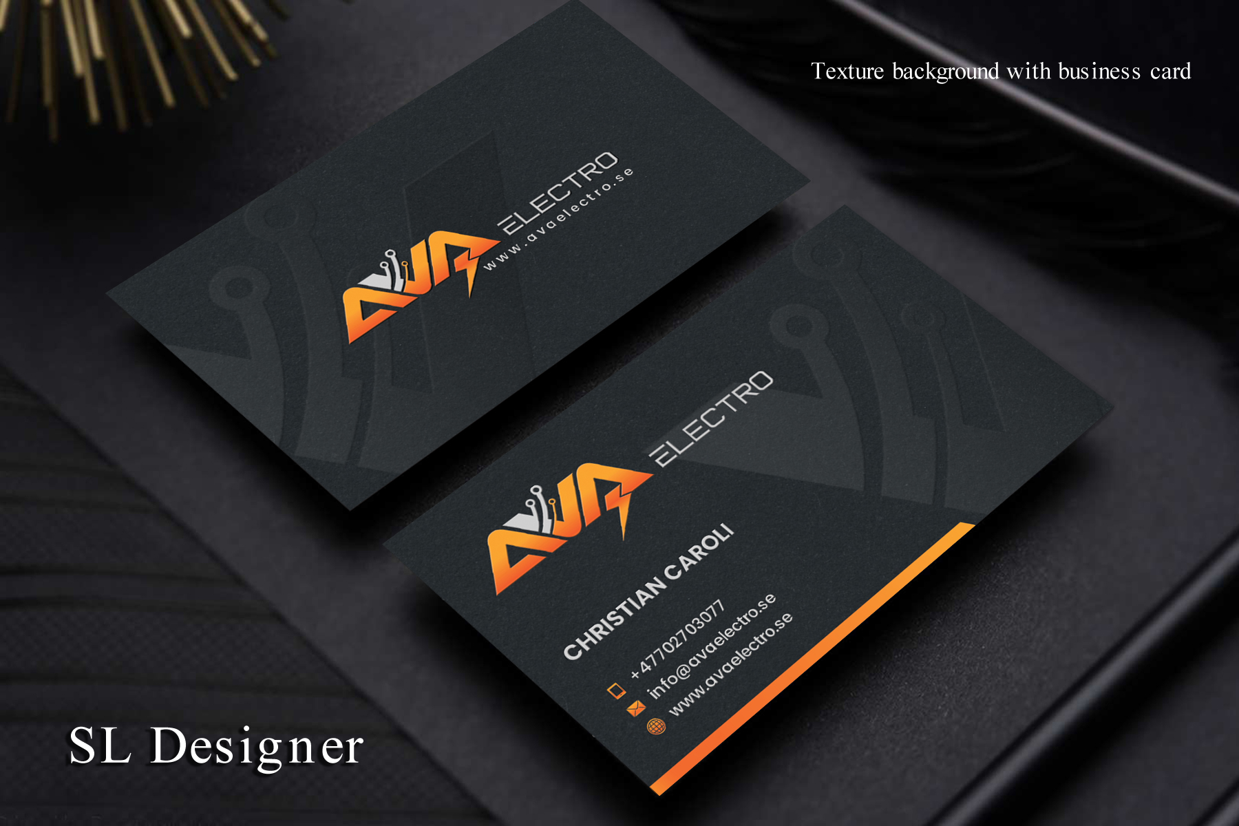 Business Card Design by SL Designer for AVA Electro AB | Design #24670571