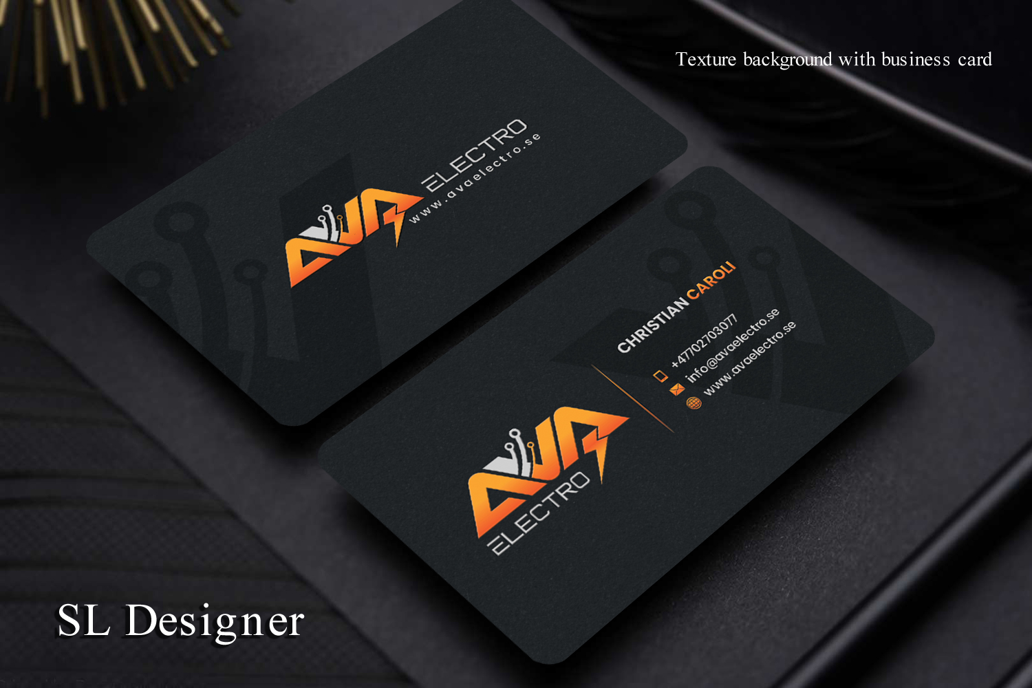 Business Card Design by SL Designer for AVA Electro AB | Design #24670574