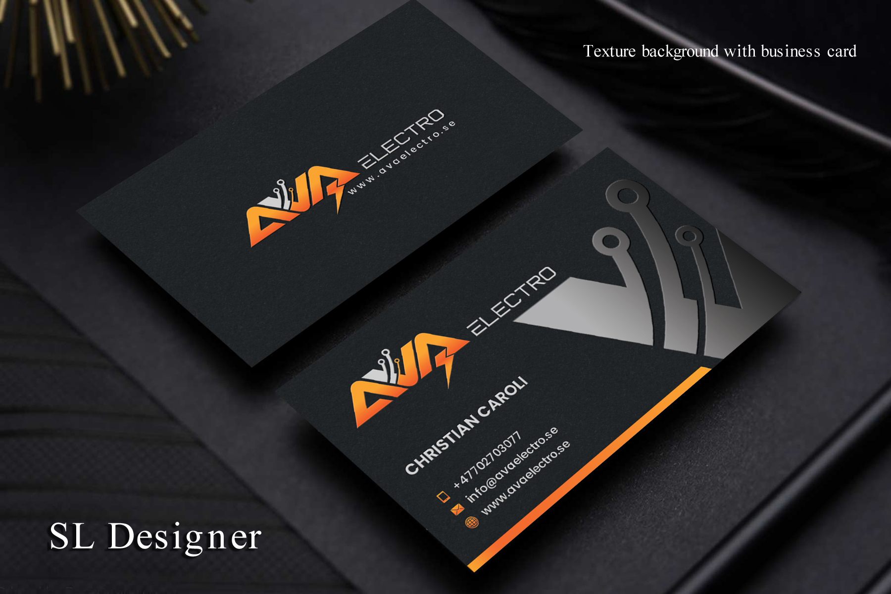 Business Card Design by SL Designer for AVA Electro AB | Design #24670579