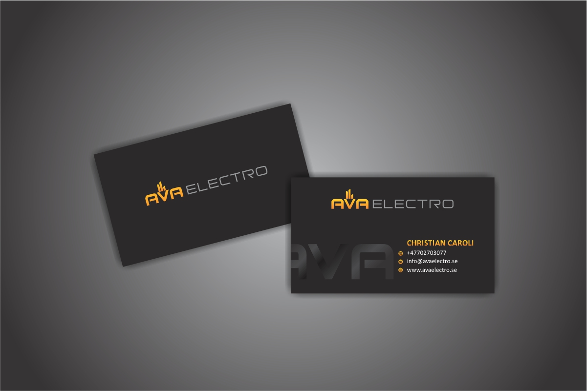 Business Card Design by Dave Paresh for AVA Electro AB | Design #24671510