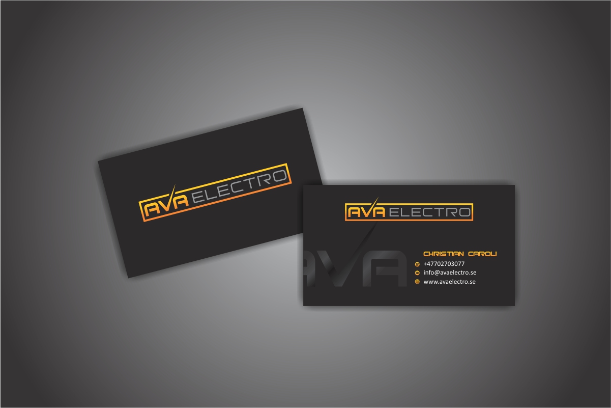Business Card Design by Dave Paresh for AVA Electro AB | Design #24671692