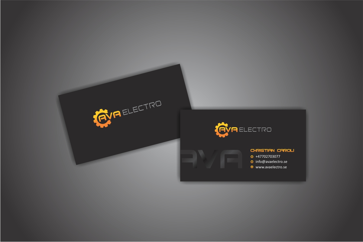 Business Card Design by Dave Paresh for AVA Electro AB | Design #24671813