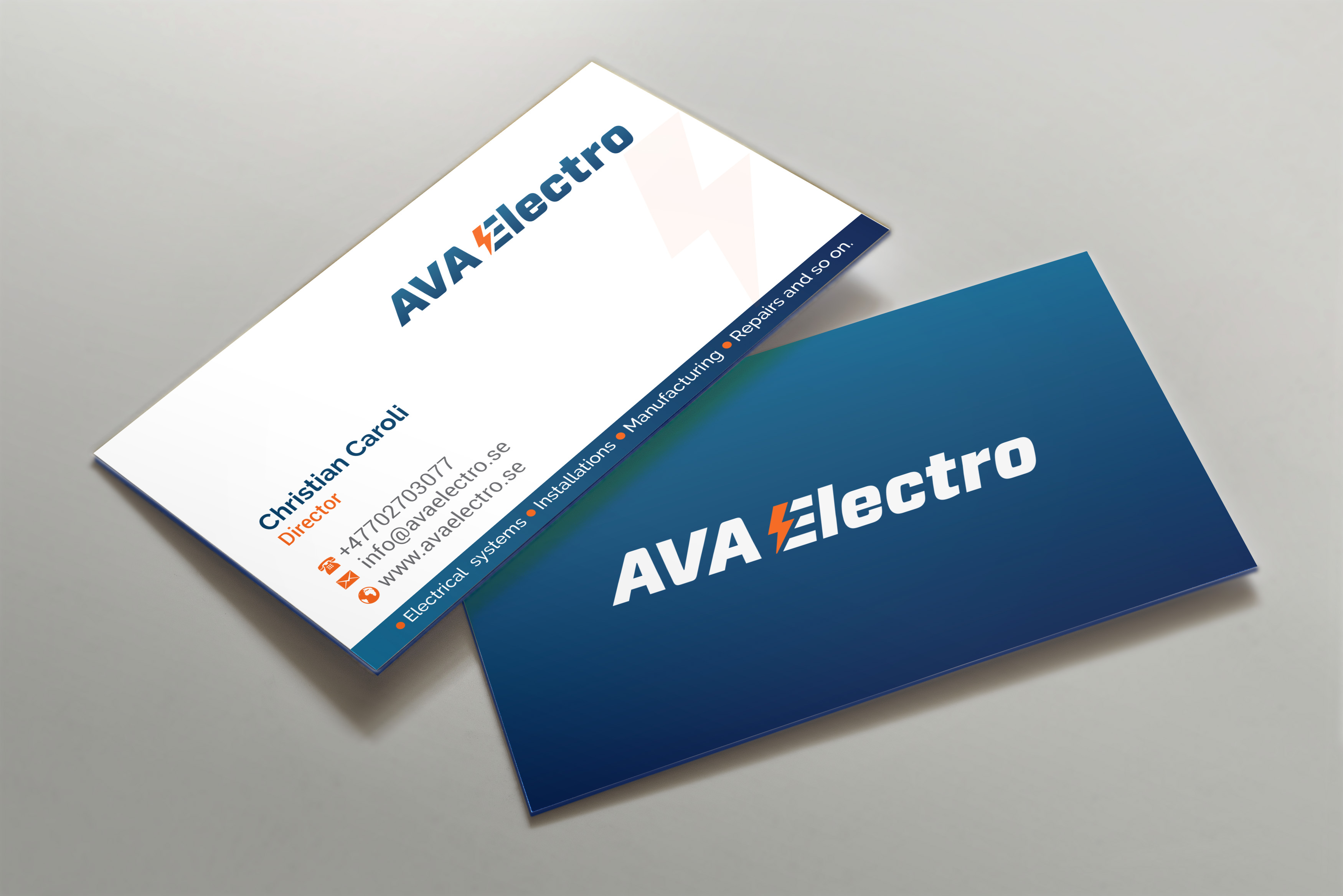 Design de Carte de Visite par R.design pour AVA Electro AB | Design #24668526