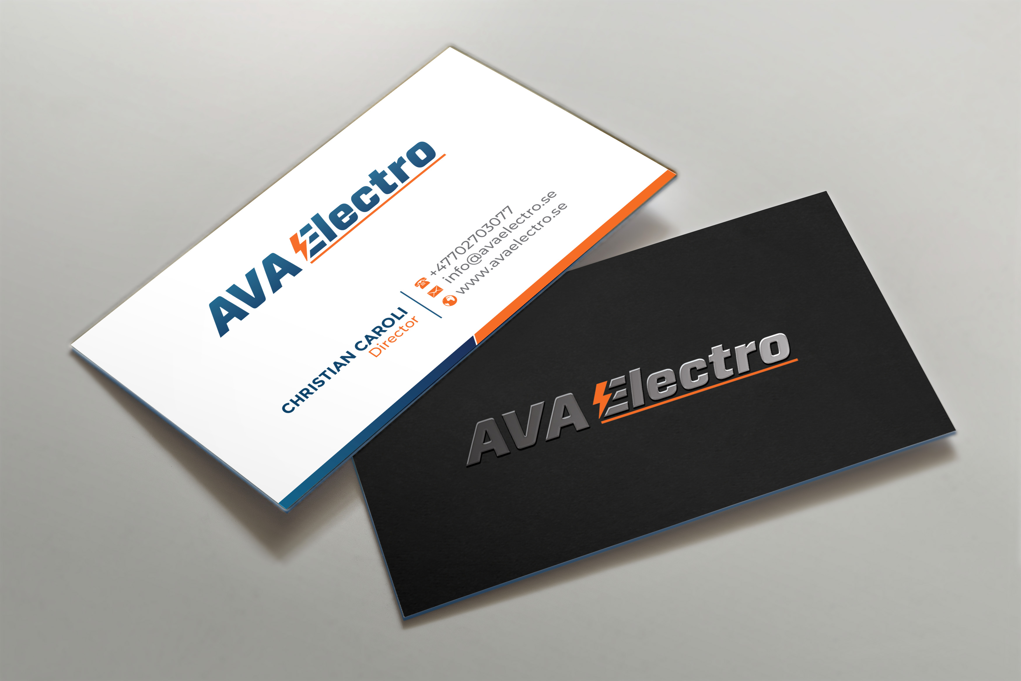 Business Card Design by R.design for AVA Electro AB | Design #24670031