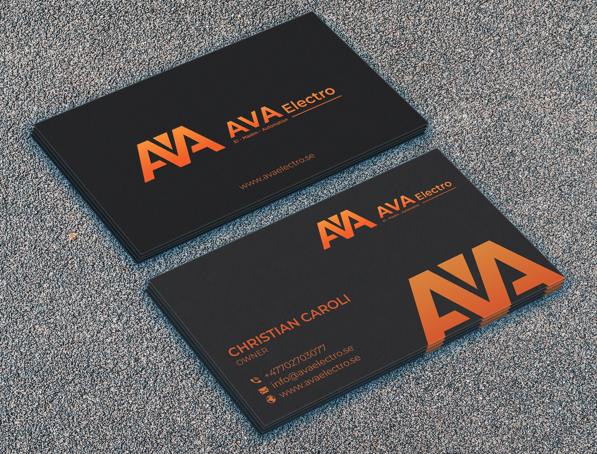 Design de Carte de Visite par nurulhasan.iou pour AVA Electro AB | Design #24668326