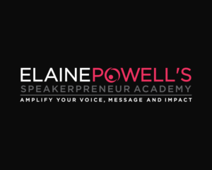 Elaine Powell's (underneath) Speakerpreneur Academy (underneath) Amplify Your Voice, Message and Impact | Diseño de Logo por Atec