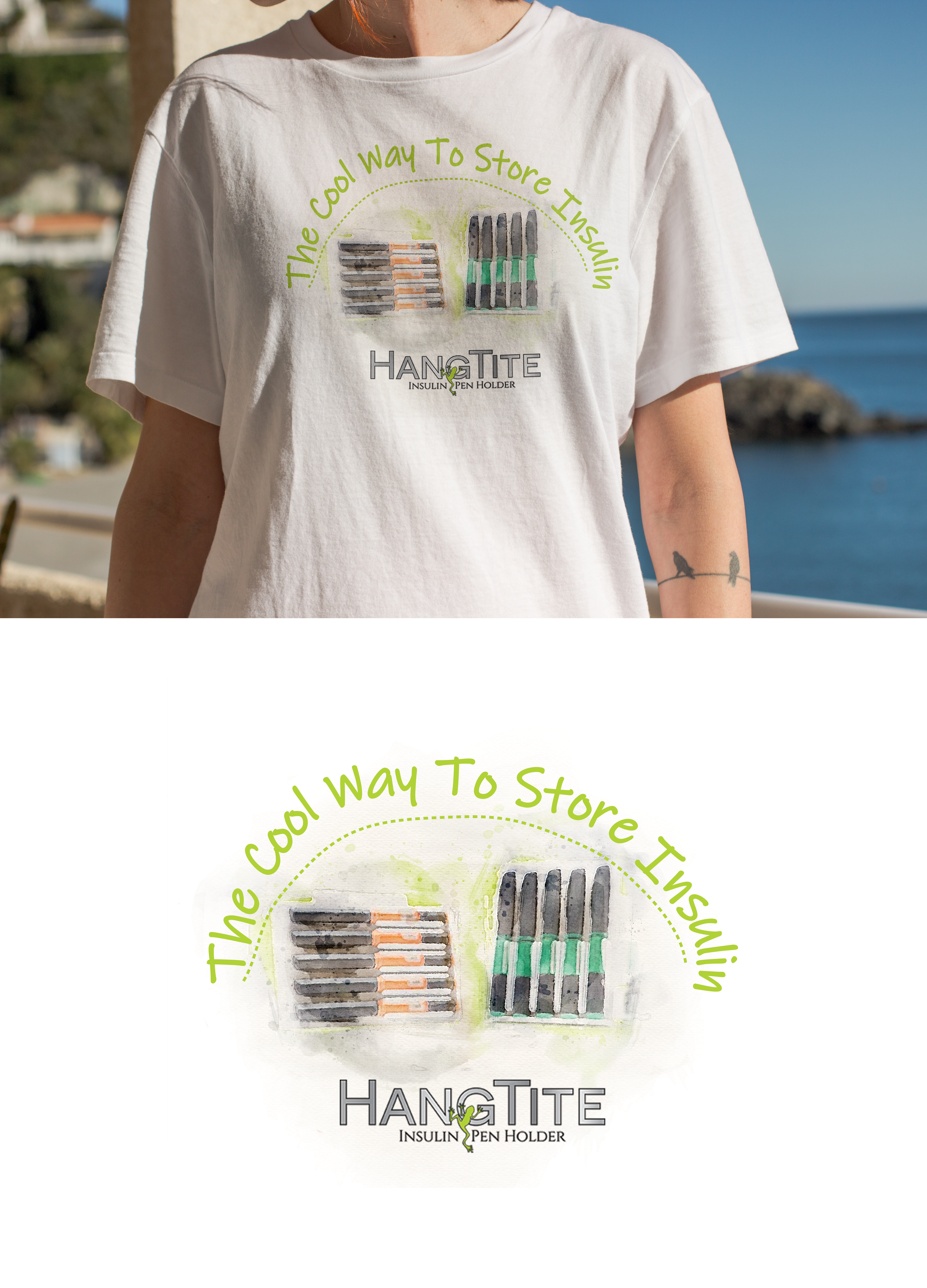 T-shirt Design by Kristina Andonoff for Hangtite | Design #24690609