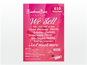 Flyer Design Project - Bra Shop | Design de Flyer par Atvento Graphics