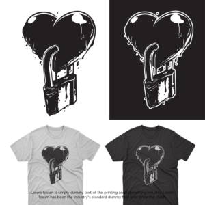HEARTLEZZ  clothing  company | T-shirt Design by cahayafatimah