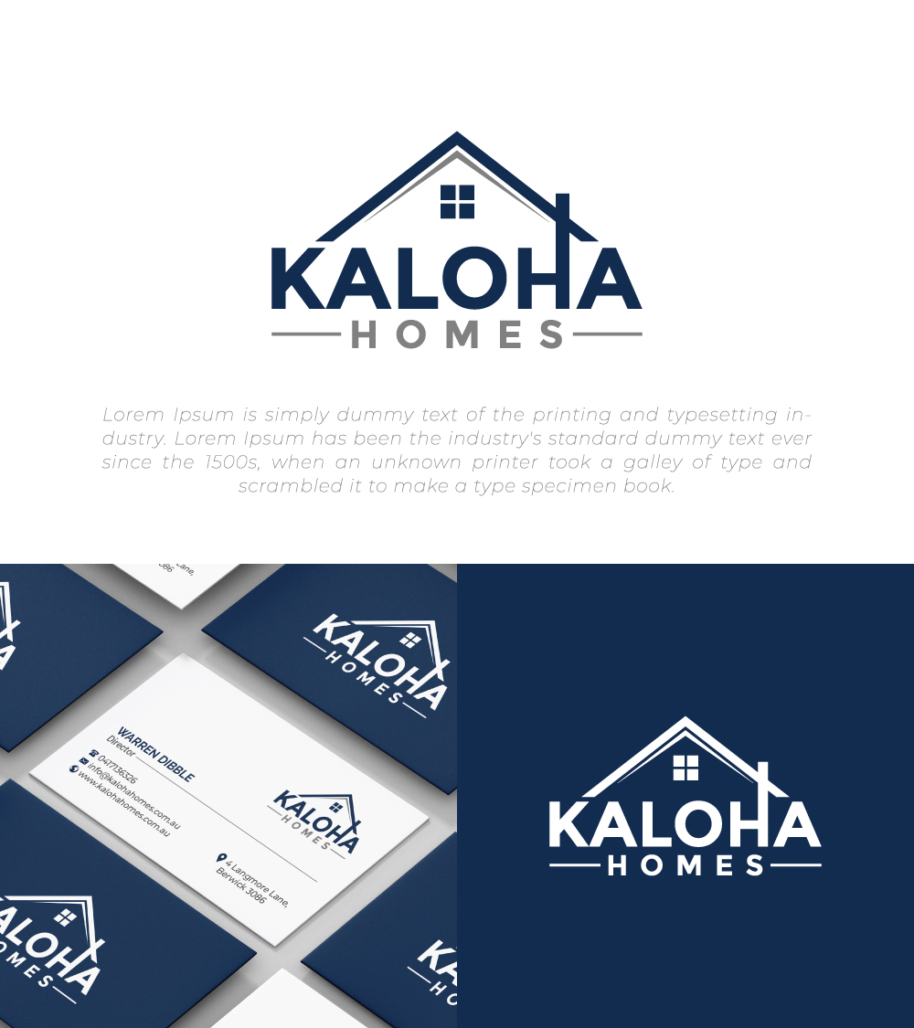 Logo-Design von R.design für Kaloha Homes | Design #24665294