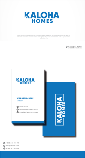 Logo Design by graphicevolution for Kaloha Homes | Design: #24665266