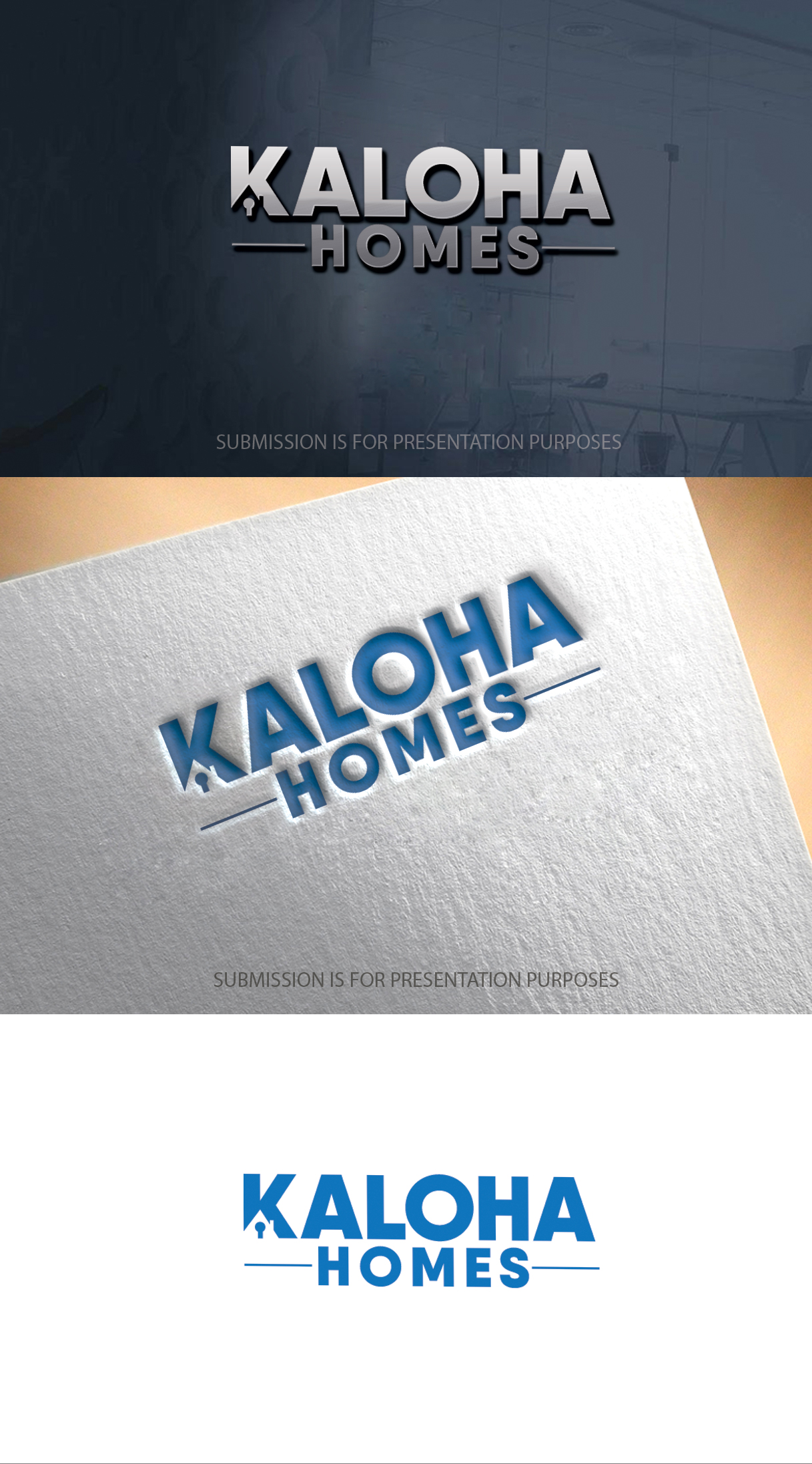 Logo Design by graphicevolution for Kaloha Homes | Design #24665267