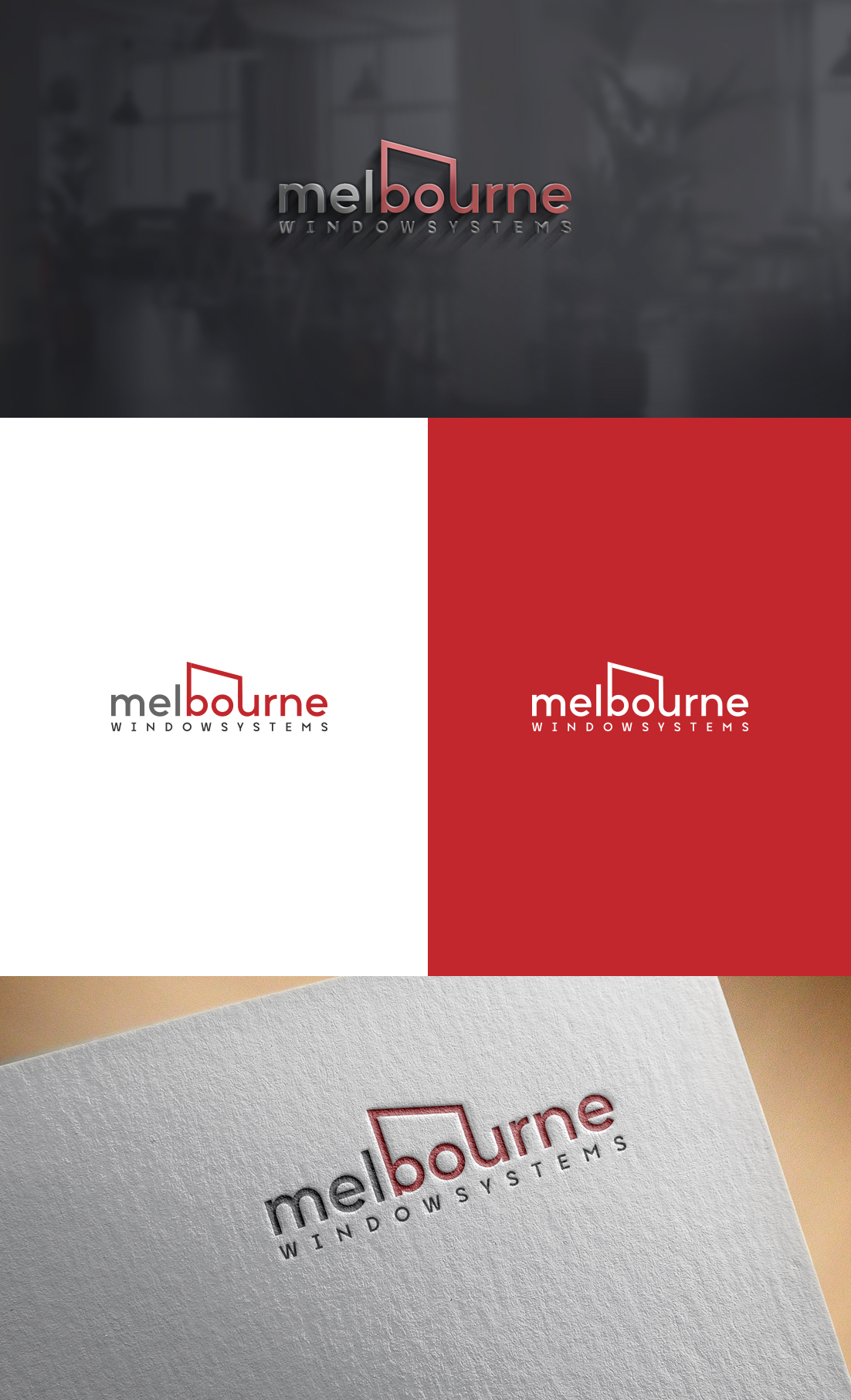 Logo Design by GLDesigns for Melbourne Frameless Glass | Design #24666202