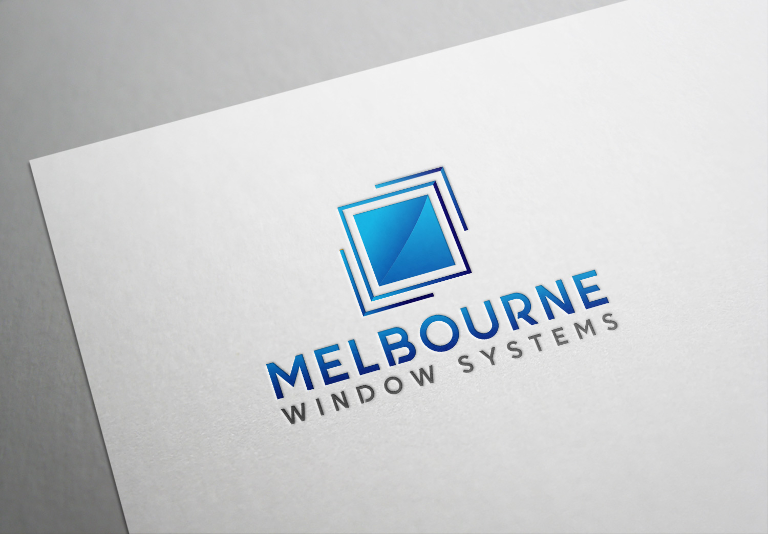 Logo Design by Deziners Zone for Melbourne Frameless Glass | Design #24673408