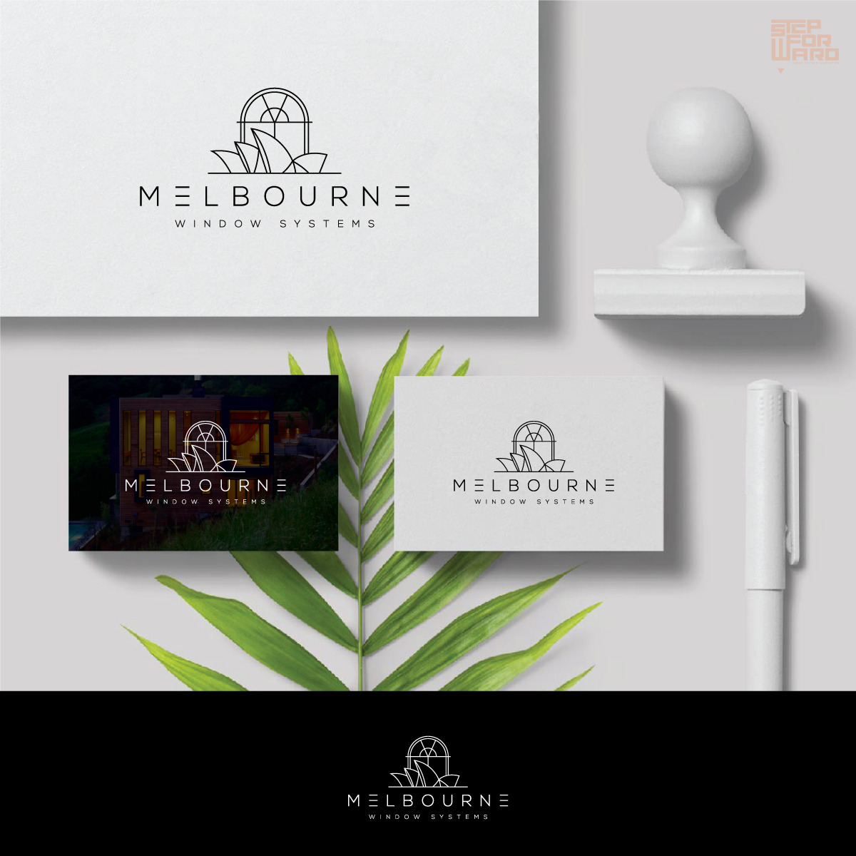 Diseño de Logo por step forward 2 para Melbourne Frameless Glass | Diseño #24673516