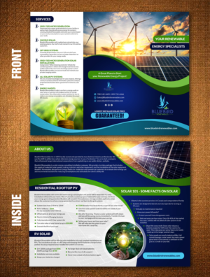 Bluebird Company Flyer - RV Solar and Residential Solar | Diseño de Flyer por rug