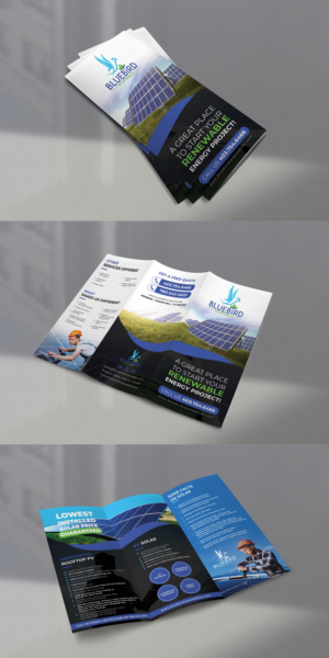 Bluebird Company Flyer - RV Solar and Residential Solar | Diseño de Flyer por BLUE WINGS