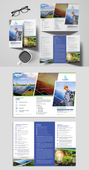 Bluebird Company Flyer - RV Solar and Residential Solar | Diseño de Flyer por ZeneFashions